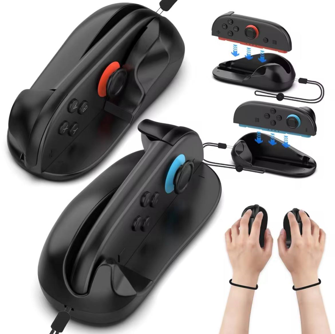 купить ручки для Joy-Con Switch 2, мишка-грип для Nintendo Switch 2 купить, аксессуары для Nintendo Switch 2, купити держатель Joy-Con у вигляді миші, Nintendo Switch 2 shooter grip, купить ручки для джойконов Switch 2, купить насадка для Joy-Con Switch 2