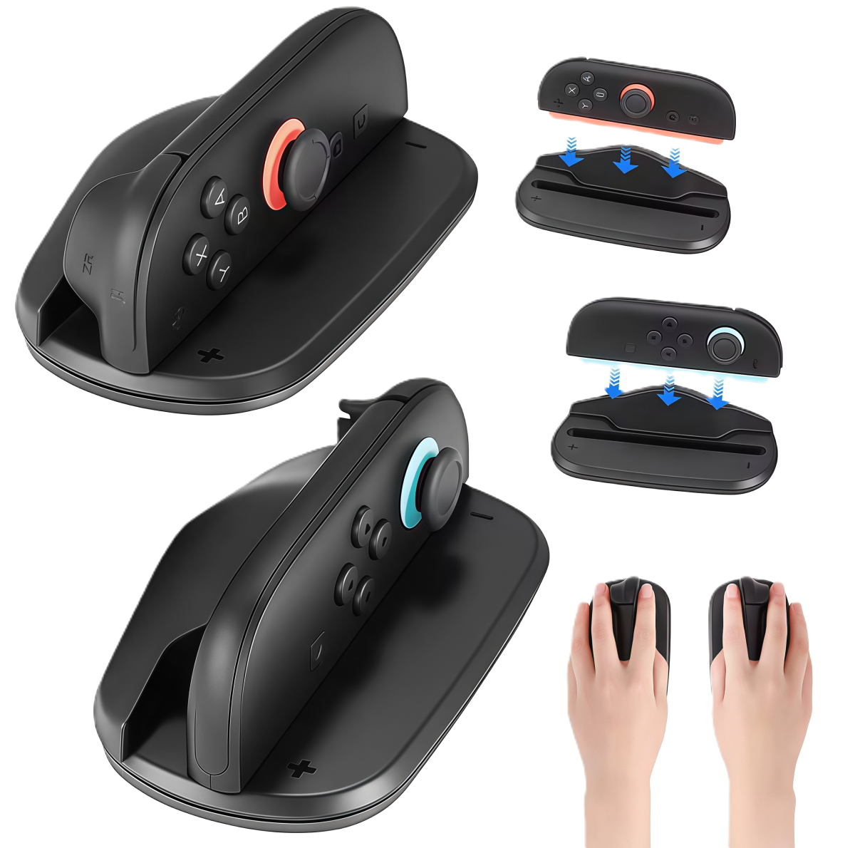 купить ручки для Joy-Con Switch 2, мишка-грип для Nintendo Switch 2 купить, аксессуары для Nintendo Switch 2, купити держатель Joy-Con у вигляді миші, Nintendo Switch 2 shooter grip, купить ручки для джойконов Switch 2, купить насадка для Joy-Con Switch 2